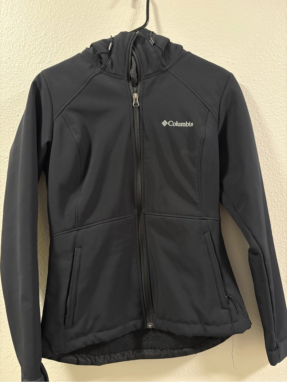 Columbia Black Hooded Puffer Jacket